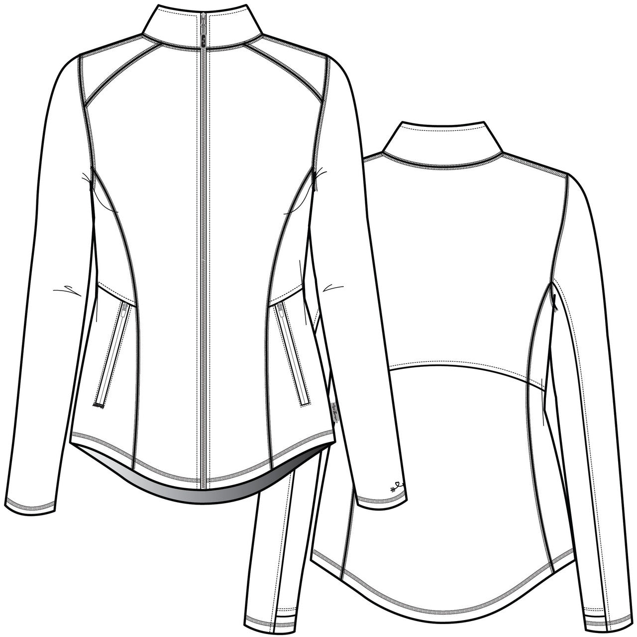 Zavate Megan  Fleece Scrub Jacket 2023