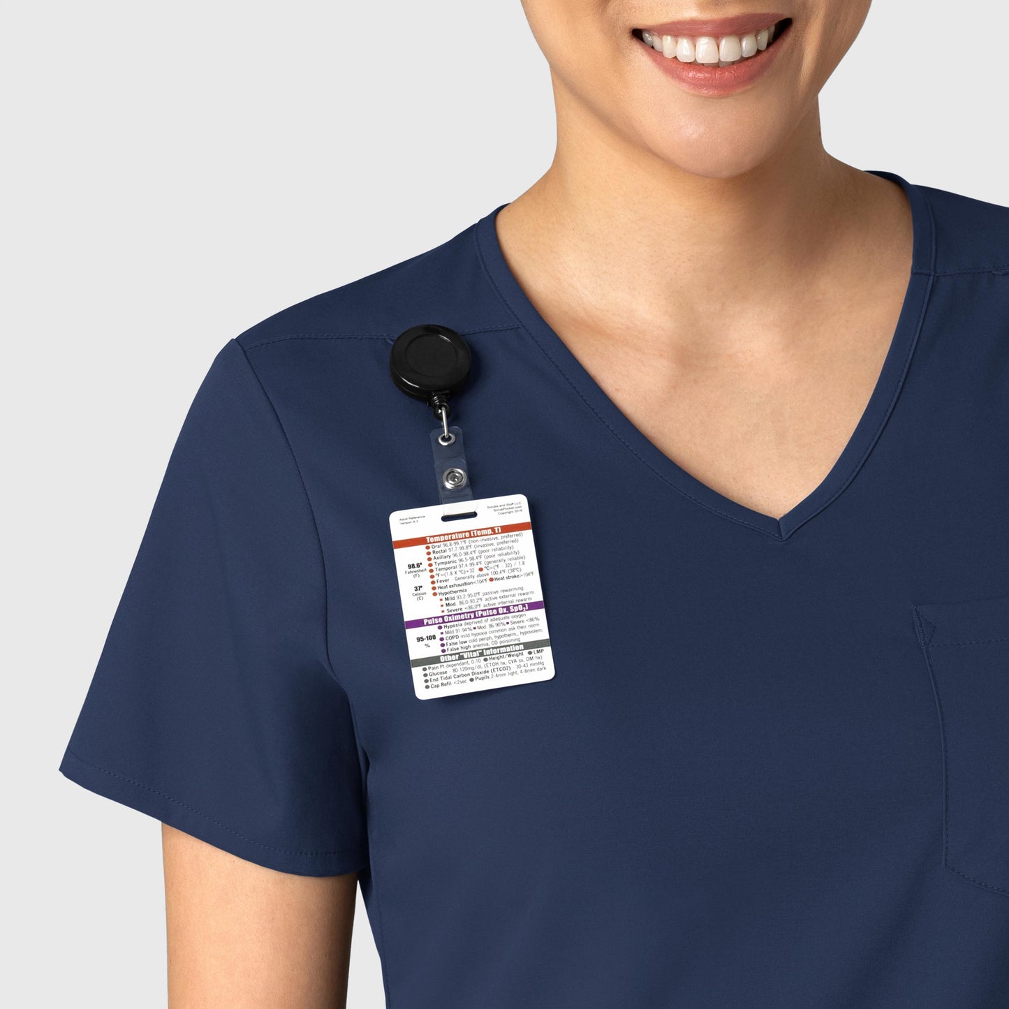 Wink Boundless Plus Size One Pocket Top 6151