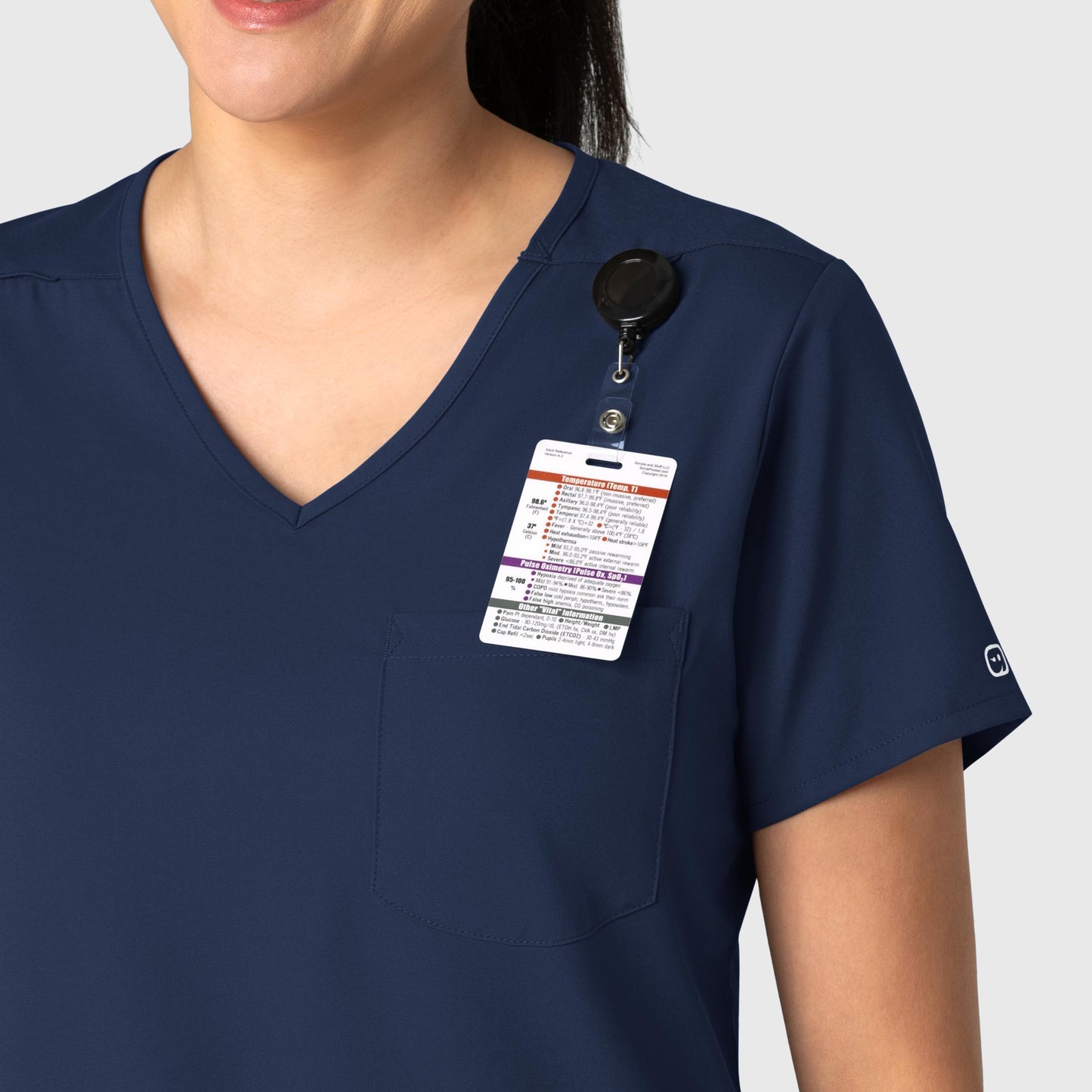 Wink Boundless Plus Size One Pocket Top 6151